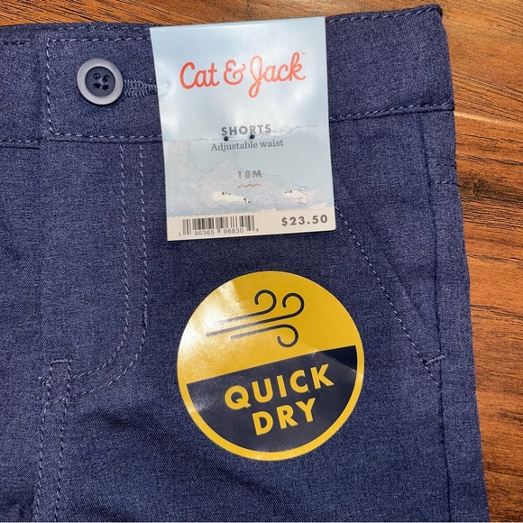 NWT Cat & Jack Navy Quick Dry Shorts - Picture 2 of 6